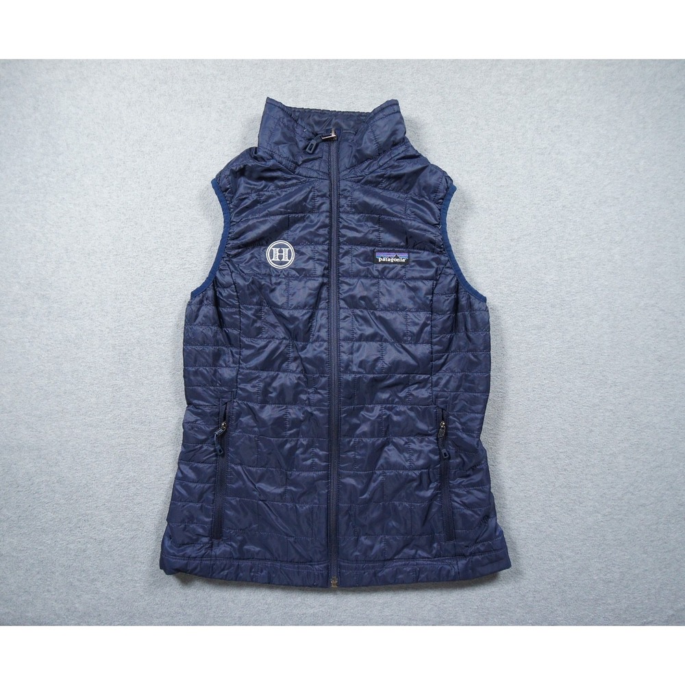 Patagonia Puffer Jacket Womens XSmall Blue Nano Puffer Vest Lightweight Outdoors